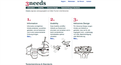 Desktop Screenshot of 3needs.org